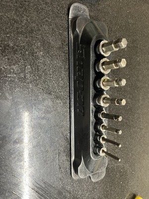 Snap On 8 Stck. Kombinationsantrieb metrisch Kugel Sechskant Bit Steckschlüsselsatz 3-10 mm 208EFTABMY