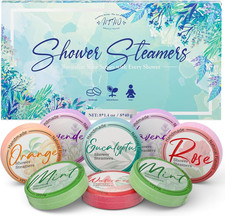 Shower Steamers Aromatherapy 8 Pack - Gifts for Women, Shower Bombs with Essenti