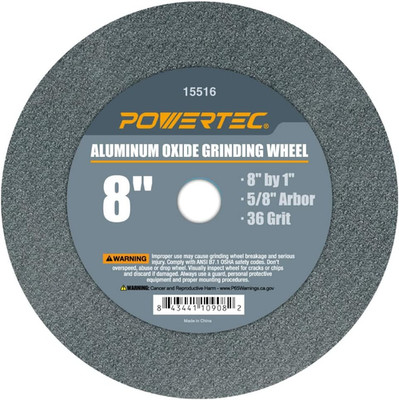 Bench Grinder Wheel 8 Inch 36 Grit, Aluminum Oxide Grinding Wheel for Bench Pede
