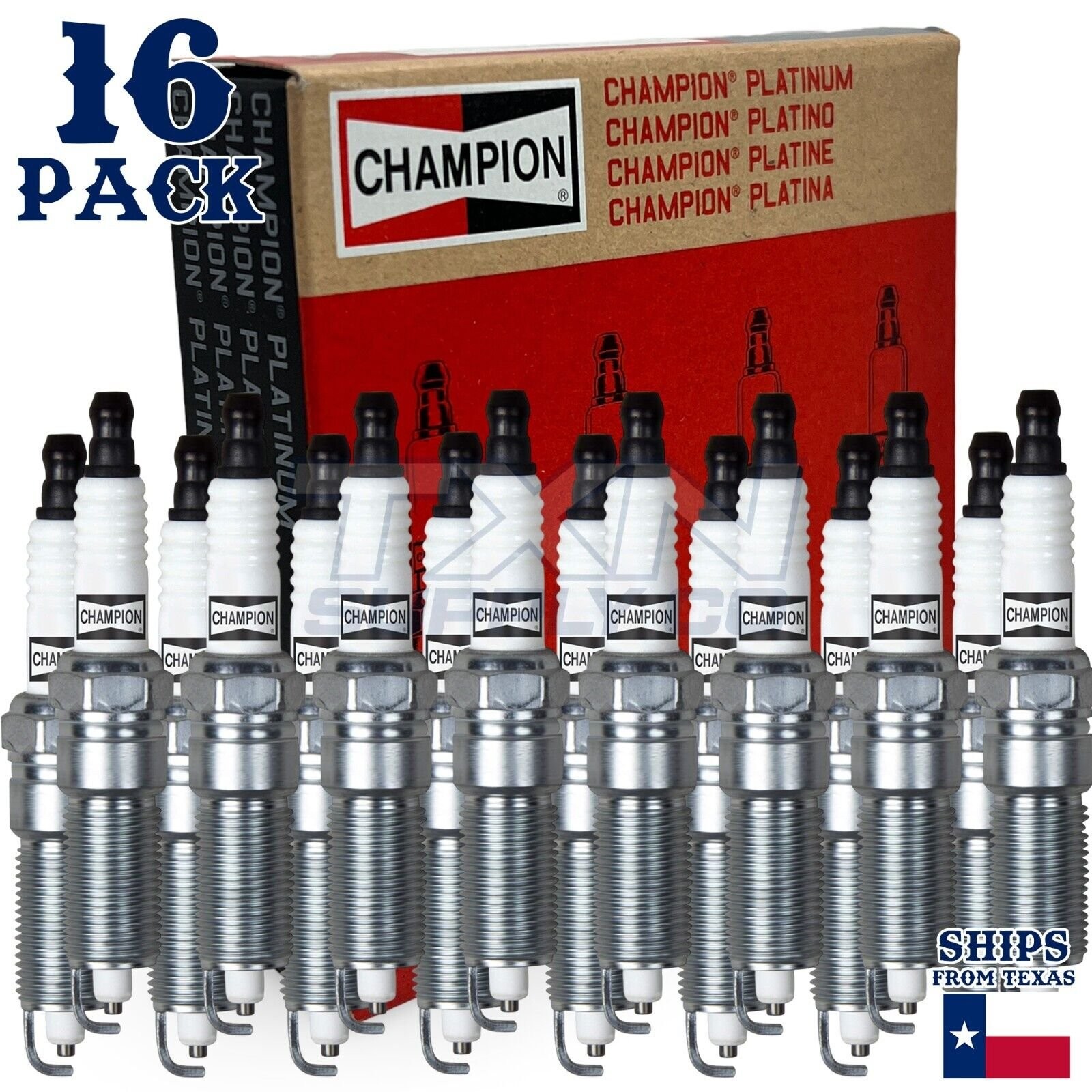 16 Pack Spark Plugs Champion Platinum Set For 2007-2008 Chrysler Aspen V8-5.7