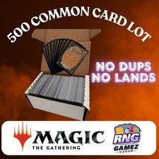 500 MTG Magic the Gathering Cards Commons Bulk Lot NO DUPLICATES Commander