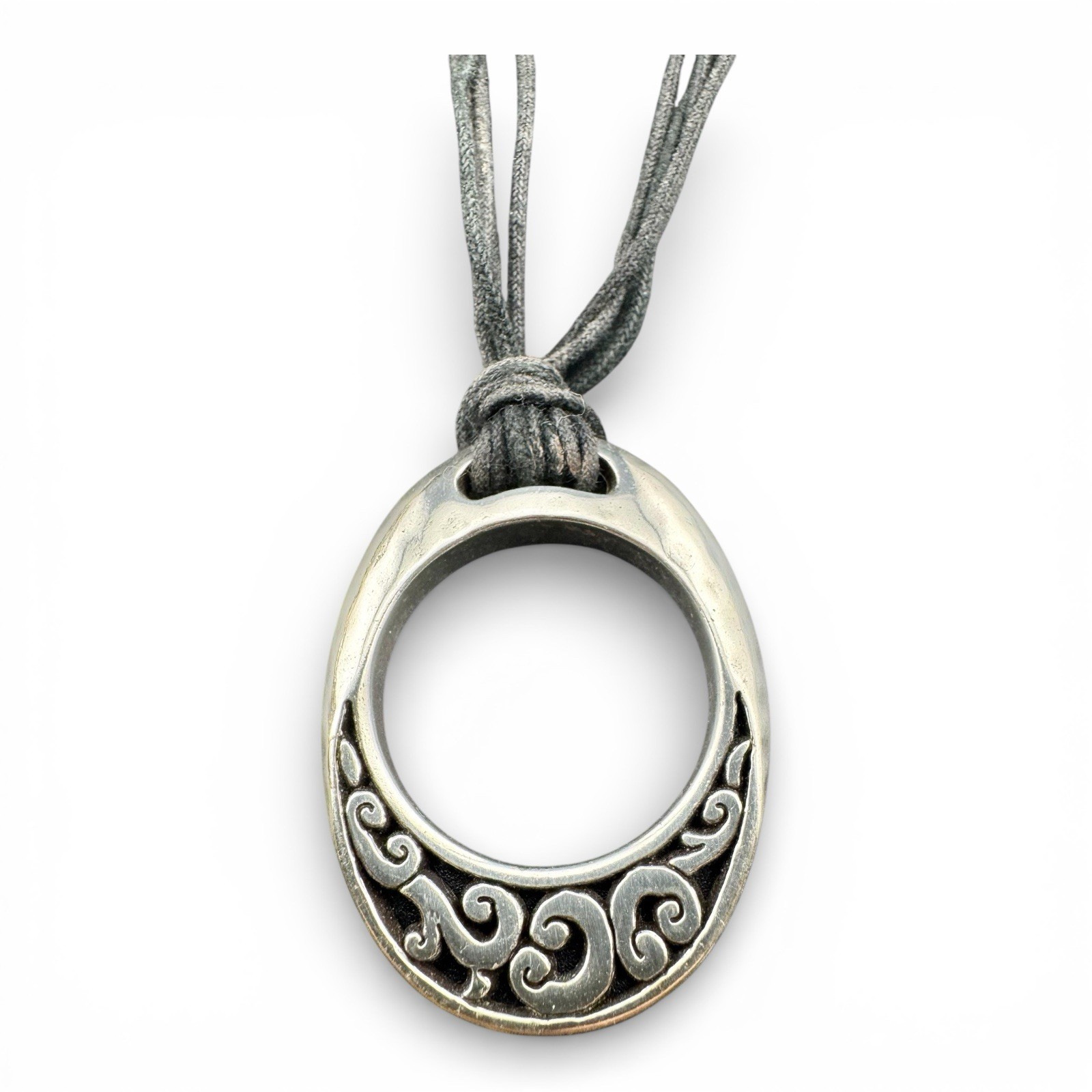 Elegant Brighton Eclipse Scroll Oval Silver Plate… - image 1