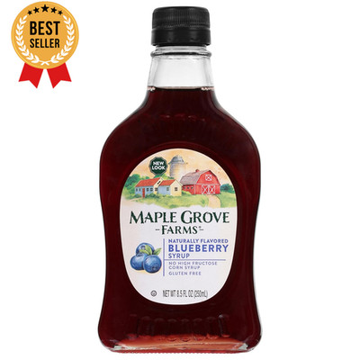 Flavored Syrups, Blueberry, 8.5 Ounce