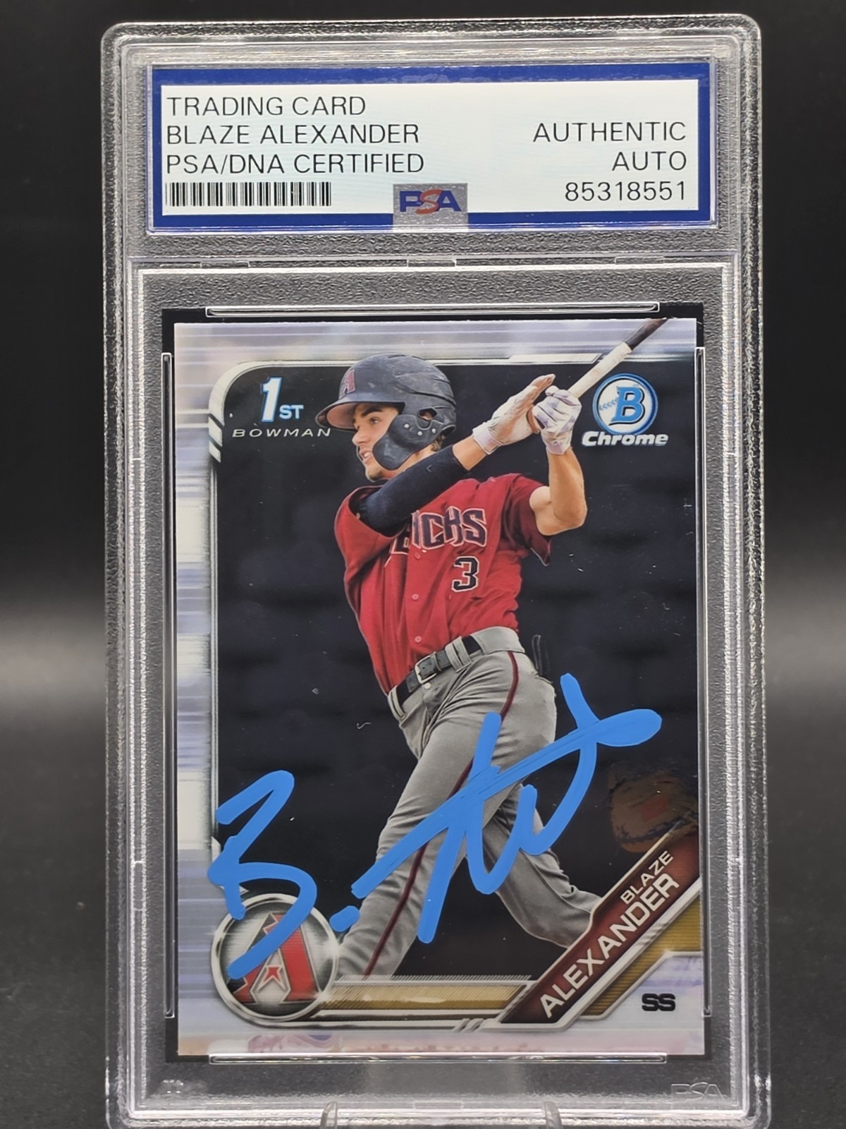 2019 Bowman Chrome 1st Blaze Alexander Authentic Auto