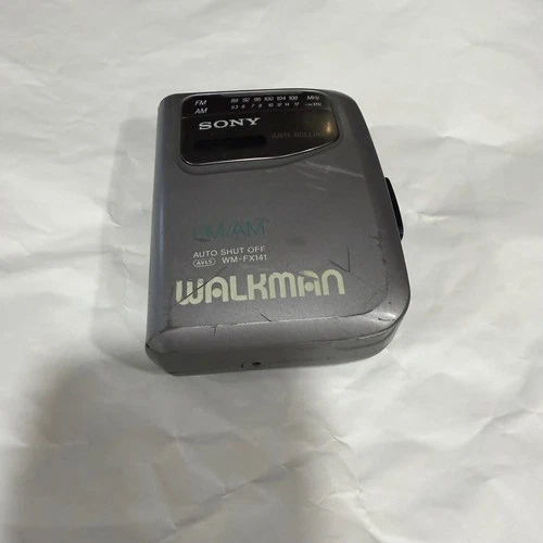 Sony Walkman WM-FX141 Cassette Player AM FM Radio Gray VTG Radio Works For Parts