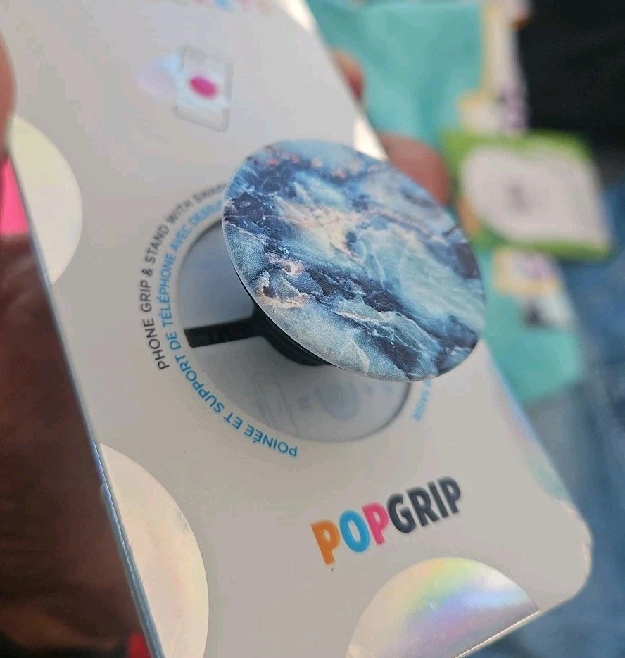 PopSockets Blue Marble Swirl Phone Grip/Stand Brand NEW Popgrip - Image 3 of 3