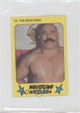 1986 Monty Gum Super Wrestling Stars The Iron Sheik #18 HOF 01dc