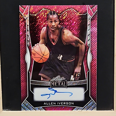 Leaf 2025 Metal Authentics Vol 2 Allen Iverson Auto MA-AI1 3/20 76ers
