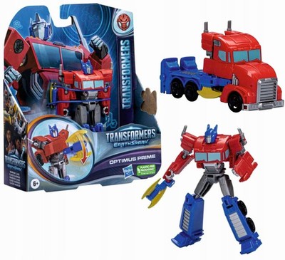 Transformers Earthspark Optimus Prime 13cm Figur, 14 Schritte, Hasbro, Warrior