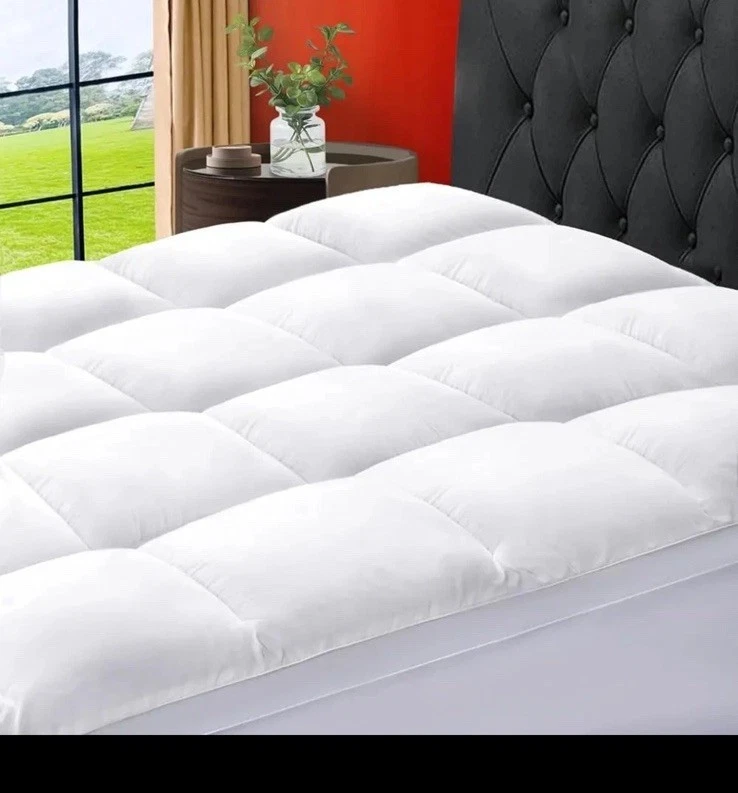 SOPAT Mattress Topper Queen Size Extra Thick Mattress Pad Plush Top 8-21" Deep