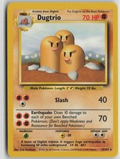 Dugtrio 19/102 Rare Base Set Unlimited Pokemon Near Mint on eBay