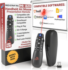 PR-820 Wireless Presentation Clicker with Laser Pointer, PowerPoint Clicker with
