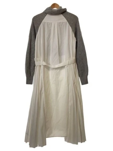 sacai Abito manica lunga 3 Lana Grigio Solida SCW 044