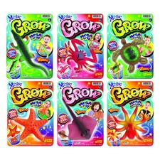 JA-RU Magic Grow Ocean Animals 6-Packs - Expanding Sea Creatures for Kids Fun