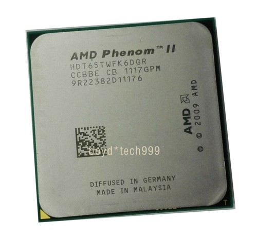AMD Phenom II X6-1065T HDT65TWFK6DGR CPU 6Core Socket AM3 2.9GHz 95W Processor - Picture 2 of 4