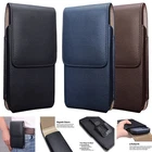 Vertical Carrying Leather Phone Pouch Holster Belt Clip Case For Samsung Galaxy