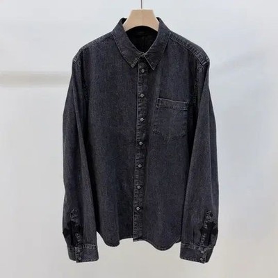 Chrome Hearts Leder Patch Jeans Hemd Jacke 152984063