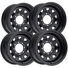 Set Of 4 Vision 84 D Window 15x7 5x5.5 -6mm Gloss Black Wheels Rims 15 Inch