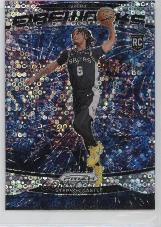 2024-25 Panini Prizm Fireworks Fast Break Stephon Castle #13 Rookie RC 1qp0