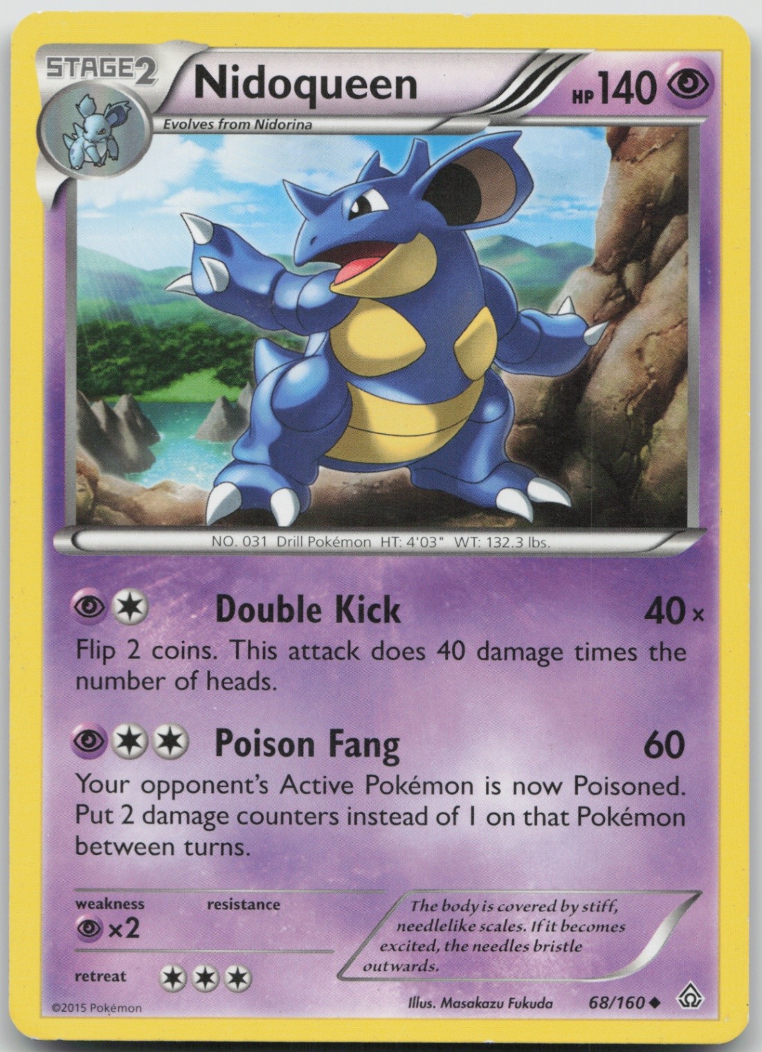 Nidoqueen 68/160 Uncommon XY - Primal Clash LP Normal