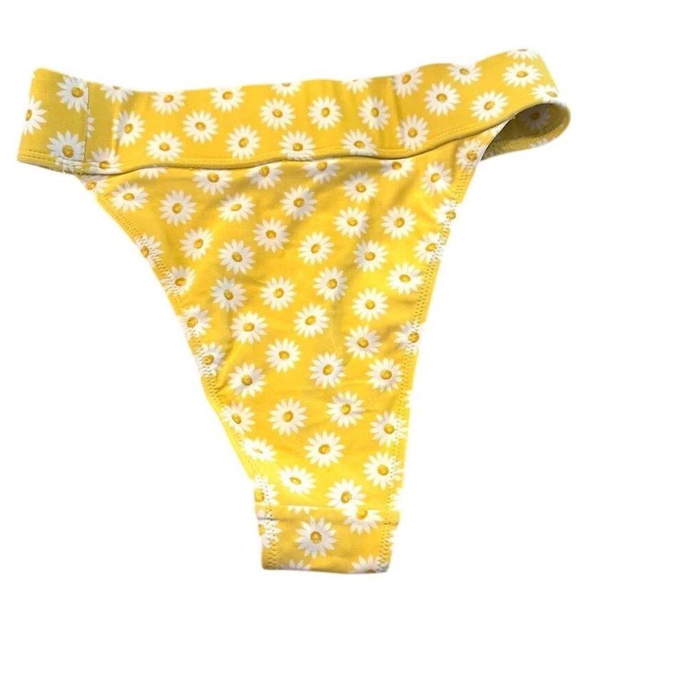Forever 21 женщин желтый Daisy высокая талия бикини низ размер M - Изображение 2 из 3