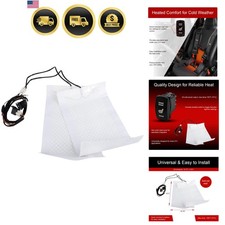 Utv Seat Heater Kit Universal Fit - Heated Seat Pad System With Dual Tempera...