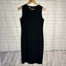 Lauren Ralph Lauren Black Dress 4 Sleeveless Midi Party Evening Cocktail
