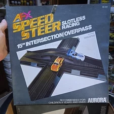 AFX Speed Steer Slotless 15" Intersection/Overpass NOS In Box Slotless Racing