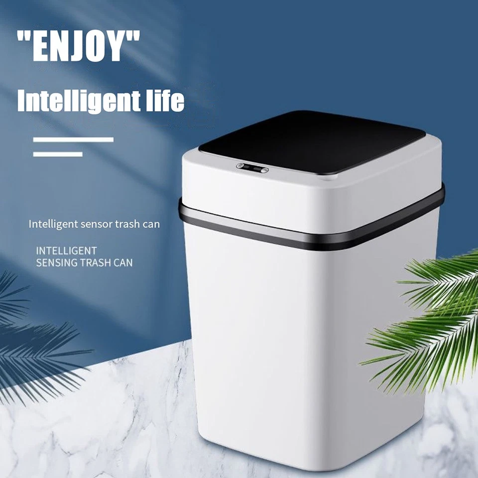 13L автоматический датчик мусорное ведро бесконтактный кухни ванной мусорное ведро - Изображение 2 из 4