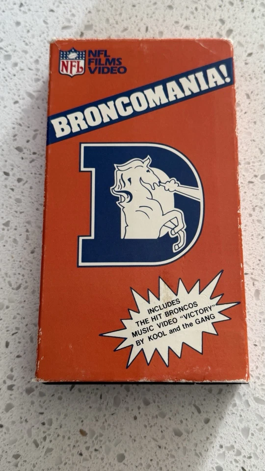 Vintage 1986 NFL Film BRONCOMANIA Denver Broncos VHS Kool & the Gang Victory - Image 2 of 3