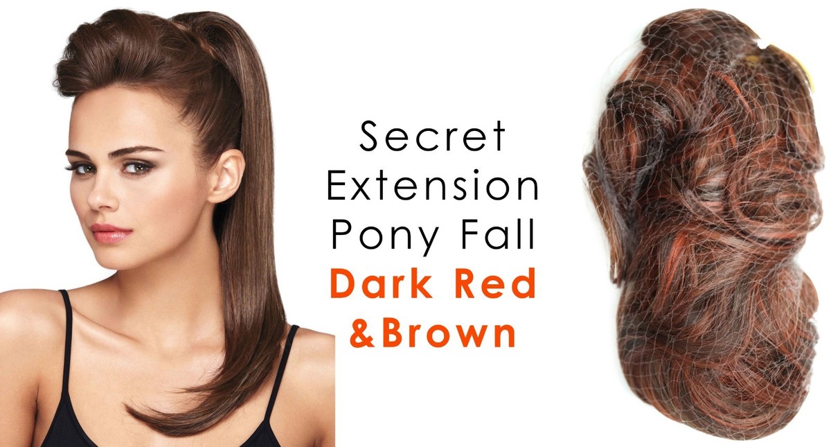 Secret Extensions Medium Red Brown Secret Extensions - Hair Extensions by Daisy Fuentes Red  main image 3
