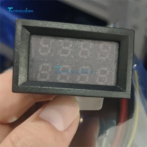 DC 0-200V 10A 4 Bit 5 Wires Amp Dual Digital Blue+Red LED Voltmeter Ammeter - Bild 7 von 7