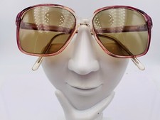 Vintage Boulevard Boutique 1023 Brown Square Sunglasses Hong Kong FRAMES ONLY