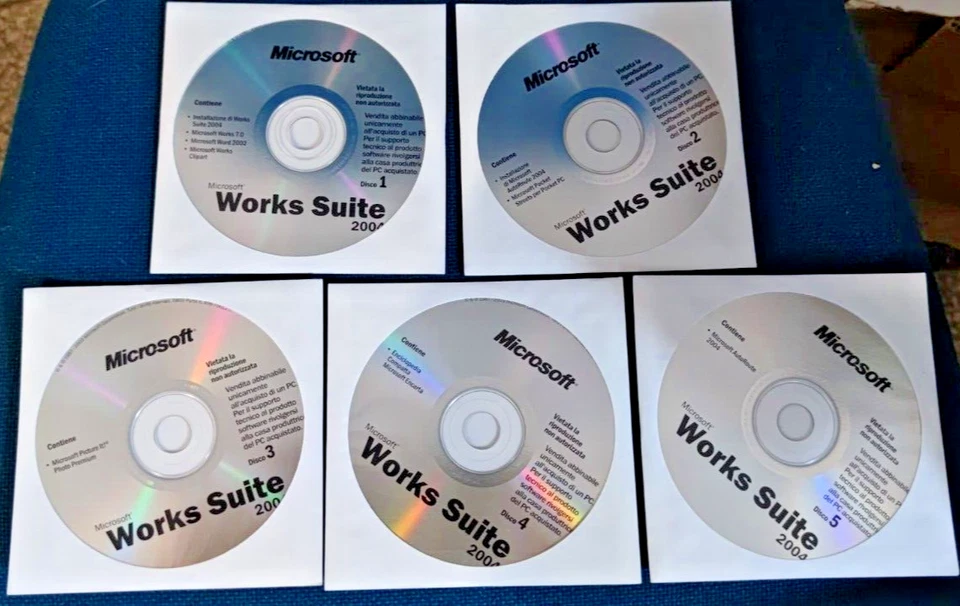 Microsoft Works Suite 2004 Italiano per Windows XP Vista 7 8 10 11 con COA - Immagine 3 di 3