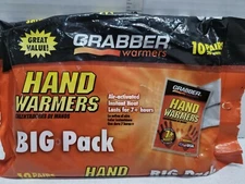 Grabber Air Activated Hand or Feet Warmers Big Pack 10 Pairs (20 Warmers)