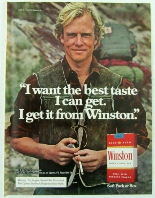1979 WINSTON Cigarettes Magazine Ad - I Want The Best Taste I Can Get