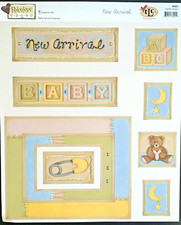 NEW ARRIVAL Baby Paper Die Cut Scrapbook 12x12 Page Kit 36001 TLC