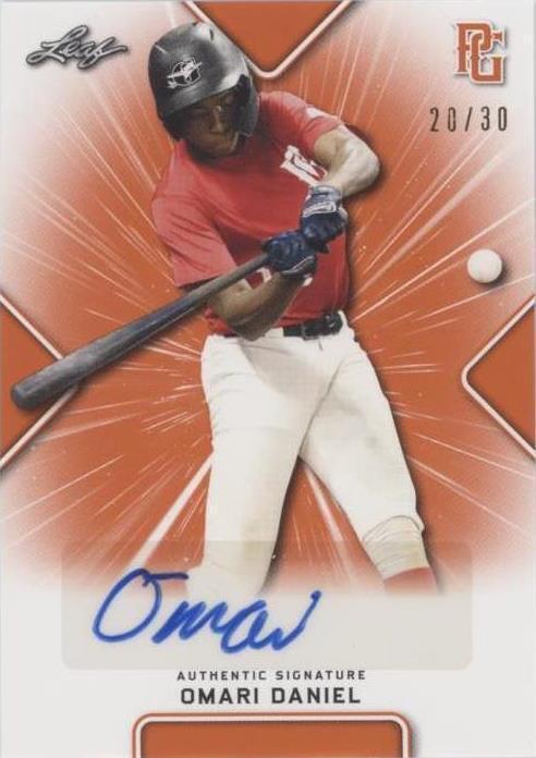 2021 Leaf Perfect Game National Showcase - Omari Daniel #BA-OD1 - 1 of 1