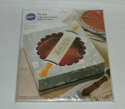 Wilton Pie Box Full Size Cardboard Take-Out Container NEW SEALED