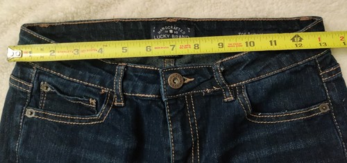 LUCKY BRAND Girls 16 Denim Jeans ZOE SKINNY Blue Dark Wash Stretch - Picture 9 of 12