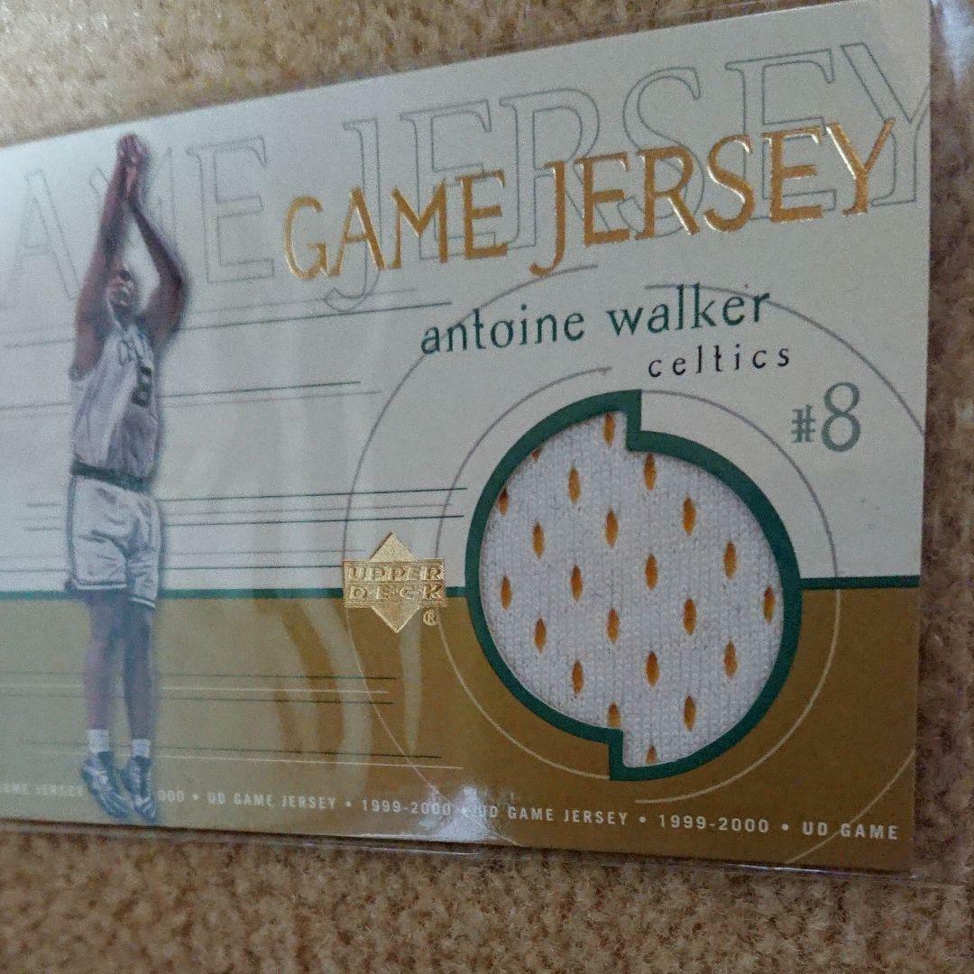Antoine Walker Upper Deck Basketball Card 1999-2000 Koszulka Celtics Ex Game-pokaż oryginalną nazwę Wysoko oceniane tanie