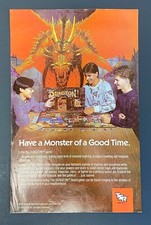 1989 TSR The New Dungeon! Board Game Vintage Print Ad/Poster