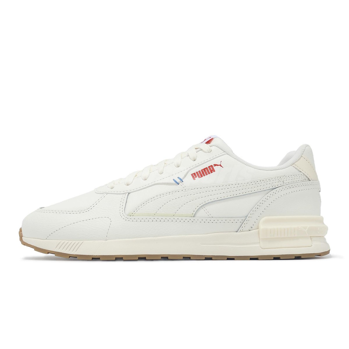 まま Puma Graviton L Beige Red Men Unisex Casual Lifestyle Shoes