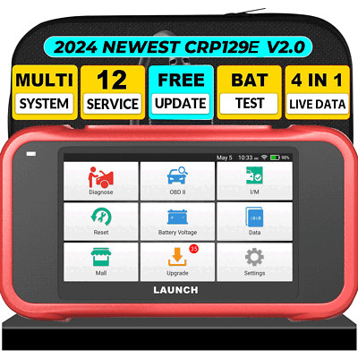 2024 Launch CRP129E V2.0 PRO Profi KFZ Diagnosegerät Auto OBD2 Scanner TPMS EPB