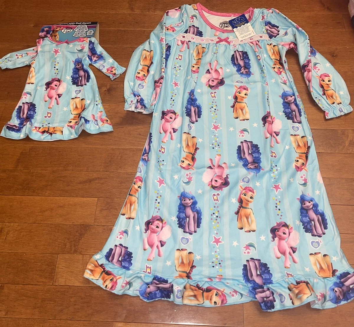 My Little Pony Toddler Girl Nightgown 18 Doll Gown Pajamas New