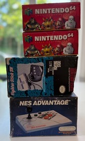 4 Nintendo Controller Lot - Includes Boxes - Not CIB - N64, SNES, NES Advantage