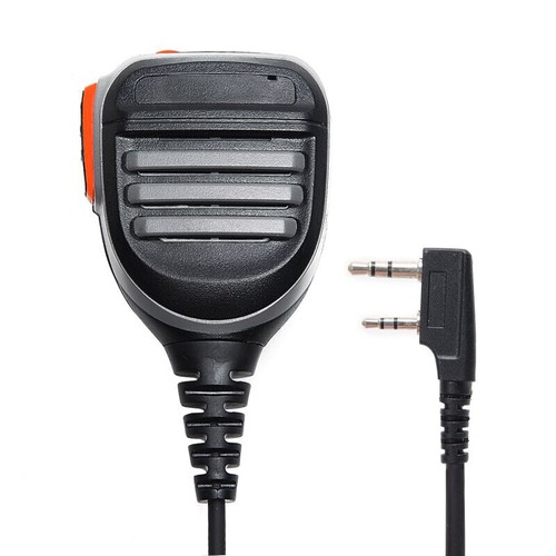 High Quality 2Pin PTT Waterproof Speaker Mic for Radio Kenwood TYT Walkie Talkie