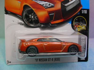 New 2017 Hot Wheels '17 NISSAN GT-R (R35) #282 ✰orange;gray j5