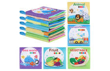 Bath Books Toddlers Learning Animals Fruits Vegetables Baby Non Toxic Waterproof