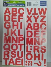Red Alphabet Wall Wallies REMOVEABLE WALL DECOR